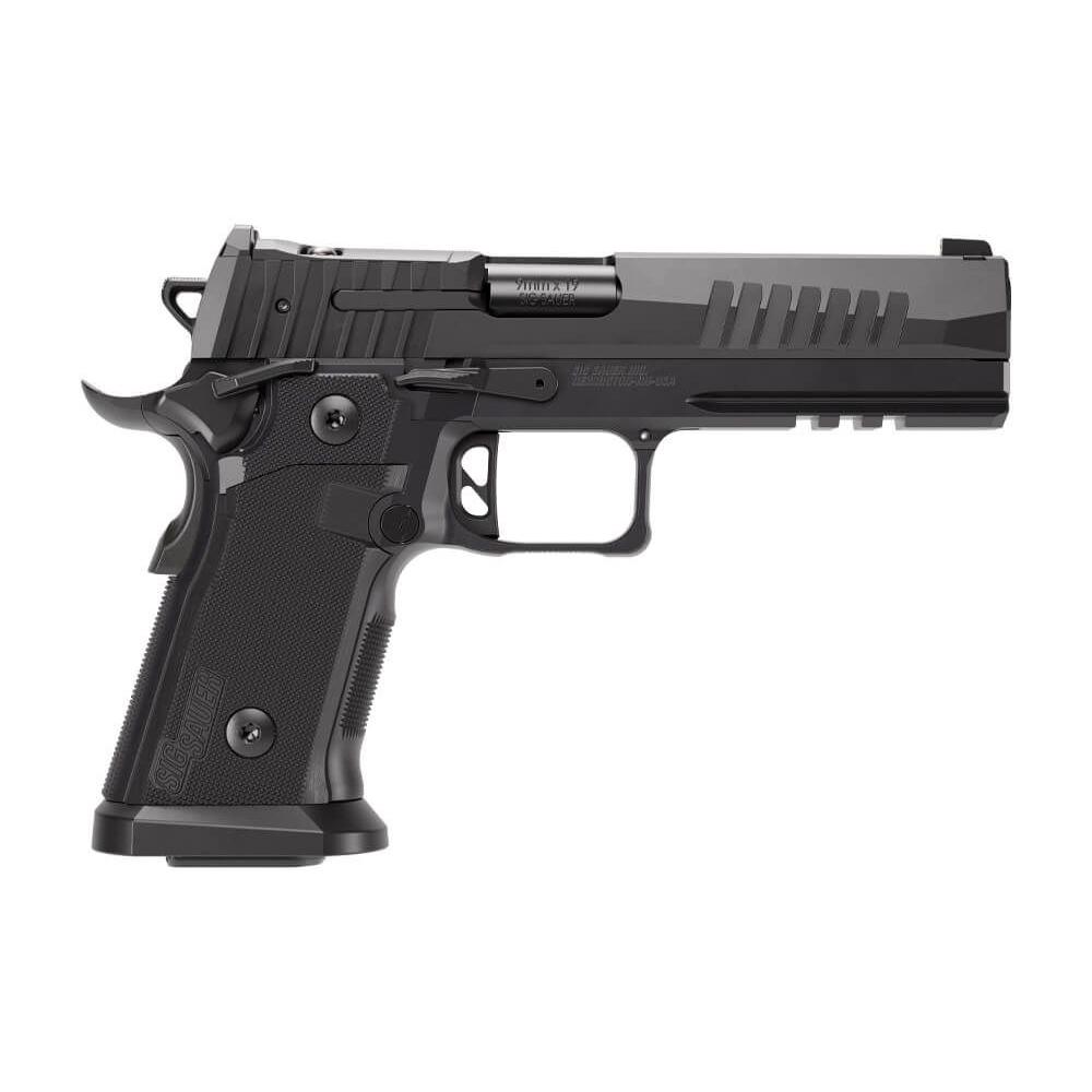 Sig Sauer P211 GT5 Handgun 9mm Luger 10rd(3) Magazines 5" Barrel SAO Black Magwell CA Compliant - Precision Shot Firearms