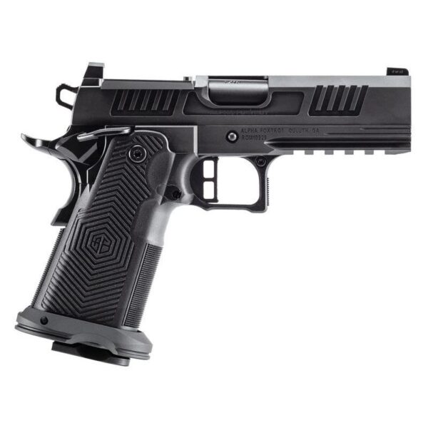 Alpha Foxtrot 1911 Romulus 10mm Auto 17rd Magazines(2) 4.25" Bull Ramped Barrel MOS DLC Black - Precision Shot Firearms
