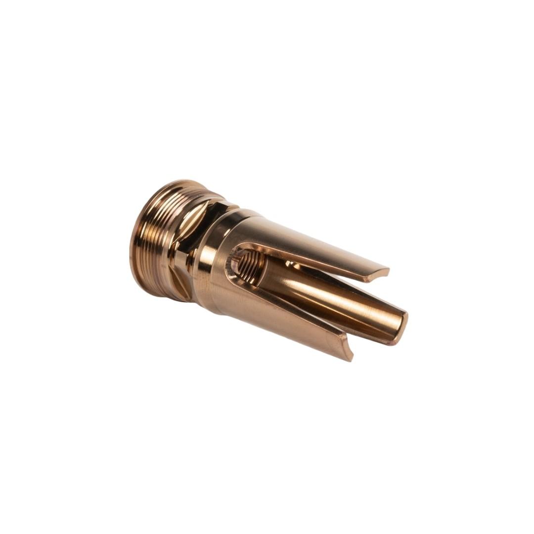 Q 3 Prong Flash Hider 5/8-24 8.6BLK .338 Bore - Precision Shot Firearms