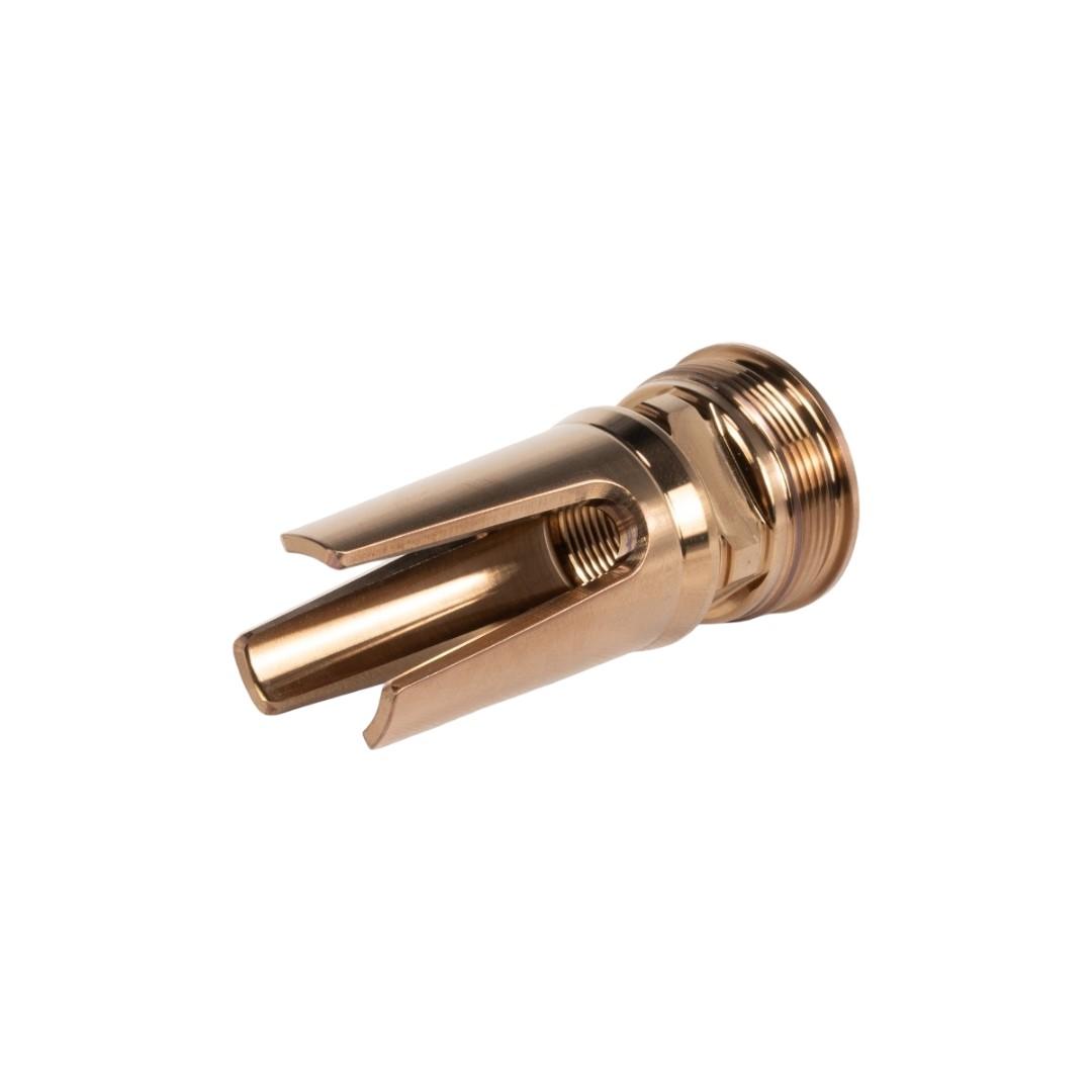 Q 3 Prong Flash Hider 5/8-24 8.6BLK .338 Bore - Precision Shot Firearms