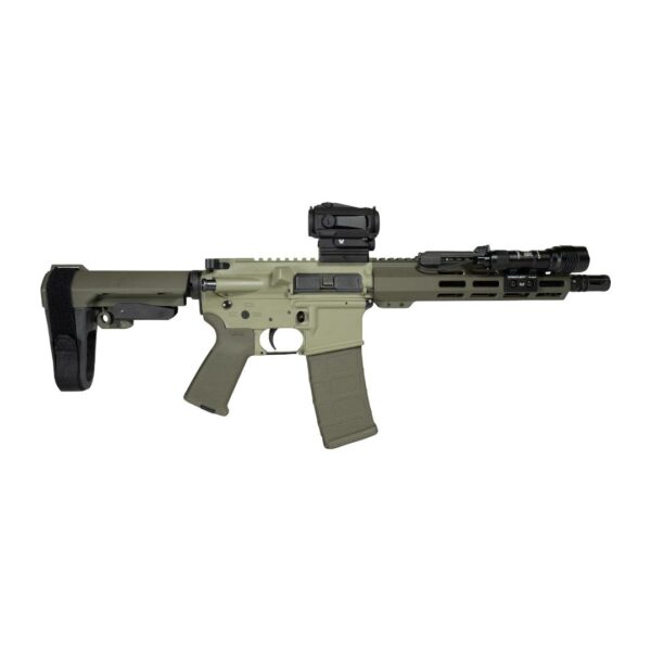 Shark Coast Grassy Knoll Pistol Bundle .300 Blk 30rd Magazine 10'' Threaded Barrel Vortex Red Dot Streamlight Light - Precision Shot Firearms