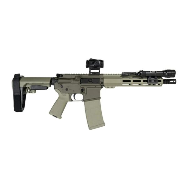 Shark Coast Knoll Grass Pistol Bundle .300 Blk 30rd Magazine 10'' Threaded Barrel Vortex Red Dot Streamlight Light - Precision Shot Firearms