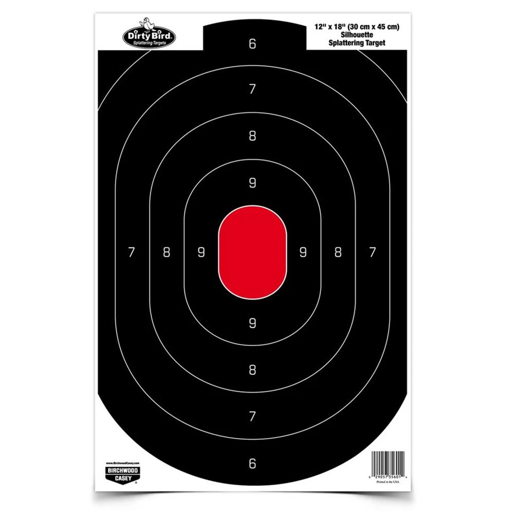 Birchwood Dirty Bird Paper Targets Silhouette 12"x18" 100/ct - Precision Shot Firearms