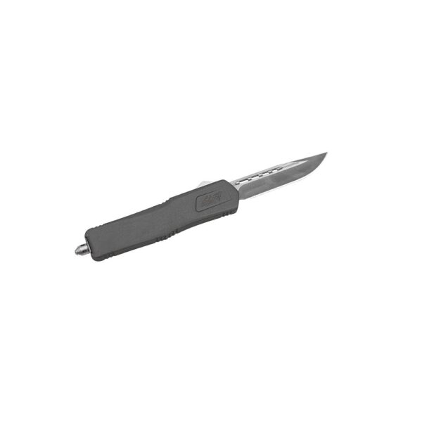GLFA Medium OTF Automatic Knife 3-1/2" Plain Clip Point Blade Tungsten - Precision Shot Firearms