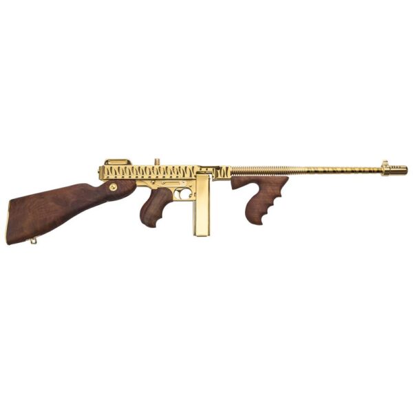 Auto Ordnance 1927A-1 Deluxe Carbine Rifle .45 Cal 20rd (1) Magazines 16.5" Barrel Gold Tiger Stripe - USED - Precision Shot Firearms
