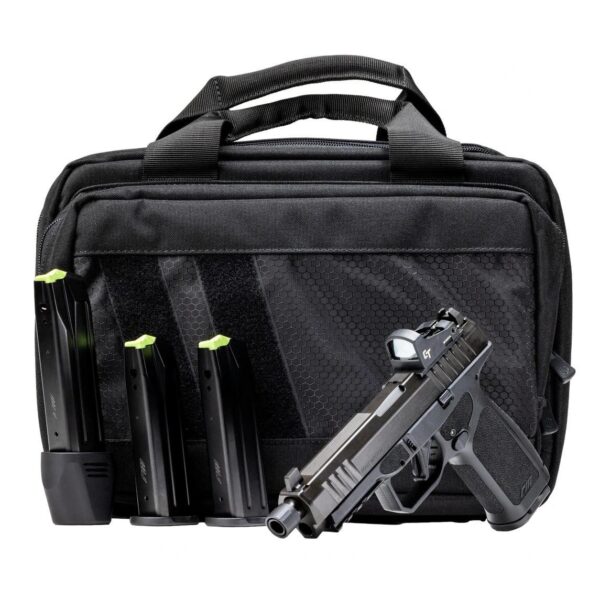 Rost Martin RM1F Tactical Bundle 9mm Luger 17rd (3) & 24rd (1) Magazines 4.5" Threaded Barrel Black Red Dot Optic Bag - Precision Shot Firearms