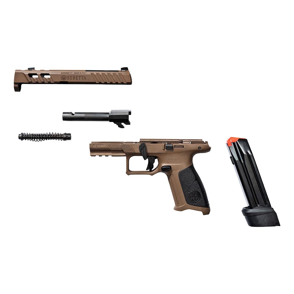 Beretta APX A1 Handgun 9mm Luger 10rd Magazines (3) 4.25" Ported Barrel FDE - Precision Shot Firearms