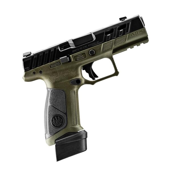 Beretta APX A1 Handgun 9mm Luger 17rd (2) & 21rd (1) Magazines 4.25" Ported Barrel OD Green - Precision Shot Firearms