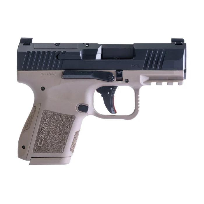 DEMO Canik METE MC9 CA Compliant Handgun 9mm Luger 10rd Magazine 3.18" Barrel FDE Frame/ Black Slide - Precision Shot Firearms