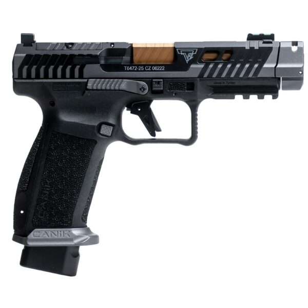 DEMO Canik TTI Combat Handgun 9mm Luger 18rd Magazine 4.6" Ported Gold Barrel Smoke - Precision Shot Firearms