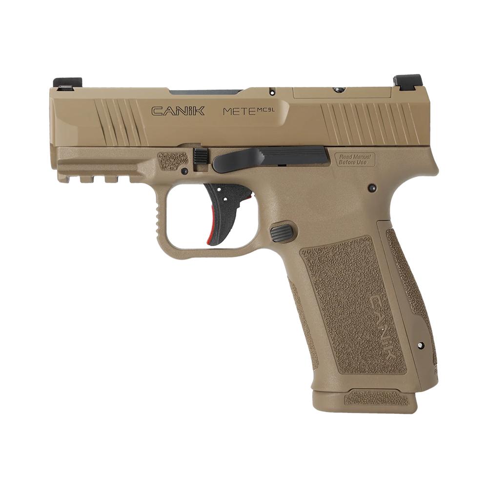 DEMO Canik Mete MC9L CA Compliant Handgun 9mm Luger 10rd Magazine 3.18" Barrel Optic Ready FDE - Precision Shot Firearms