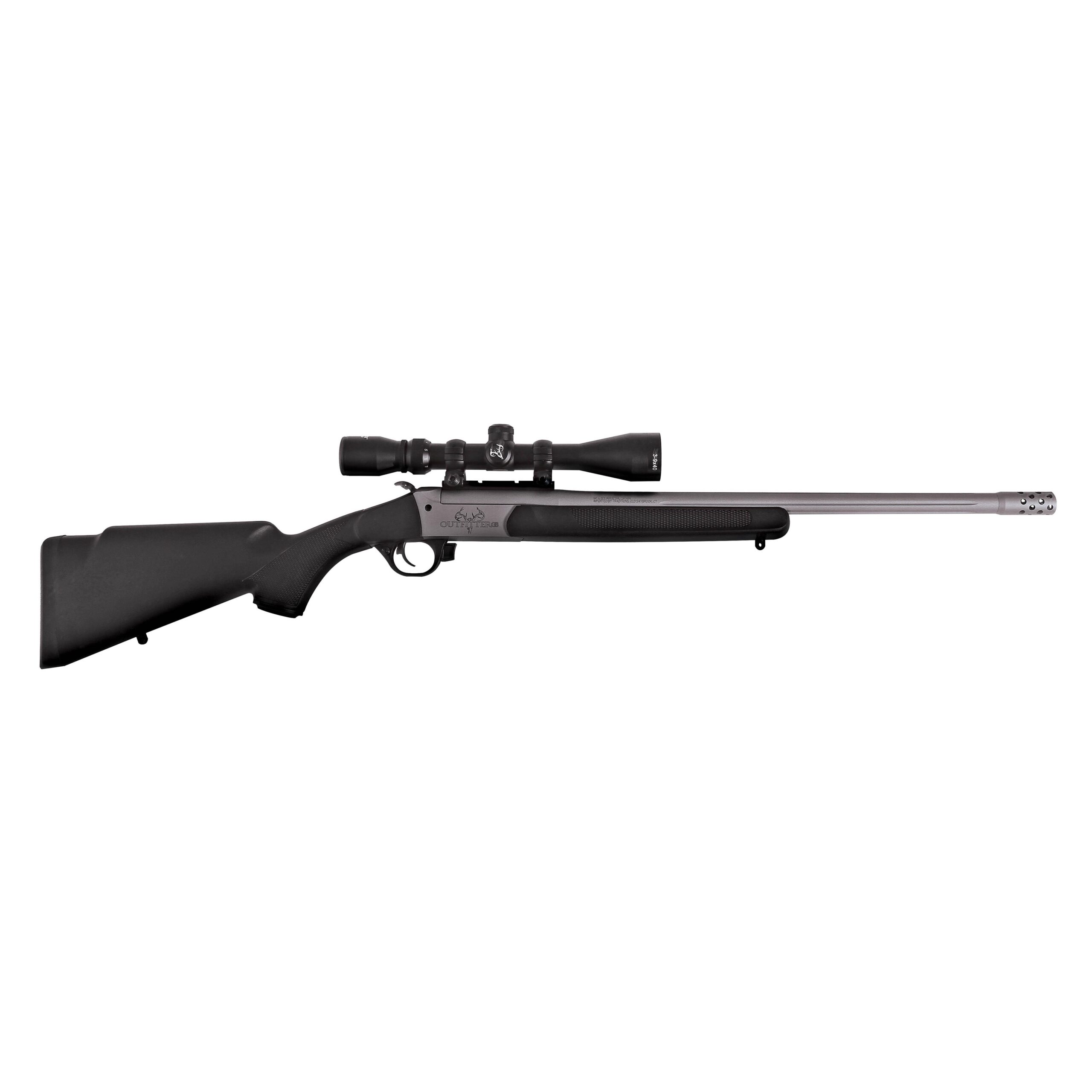 Traditions Outfitter G3 Takedown Synthetic Black Rifle with 3-9x40 Scope .350 Legend Single Shot 22'' Threaded Barrel Cerakote - Precision Shot Firearms