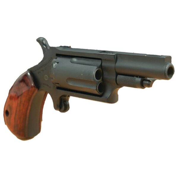 NAA 22M Mini Revolver Handgun .22 Magnum 5rd Capacity 1.625" Barrel Stealth Grey with Rose Grip - Precision Shot Firearms