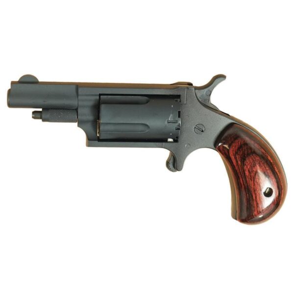 NAA 22M Mini Revolver Handgun .22 Magnum 5rd Capacity 1.625" Barrel Stealth Grey with Rose Grip - Precision Shot Firearms
