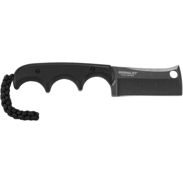 CRKT Minimalist Cleaver Blackout Fixed Knife 2 1/8" Blade Black - Precision Shot Firearms