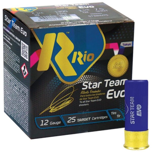 Rio Star Team Evo 28 HV Shotshells 12 ga 2-3/4" 1 oz 1315 fps #7.5 25/ct - Precision Shot Firearms