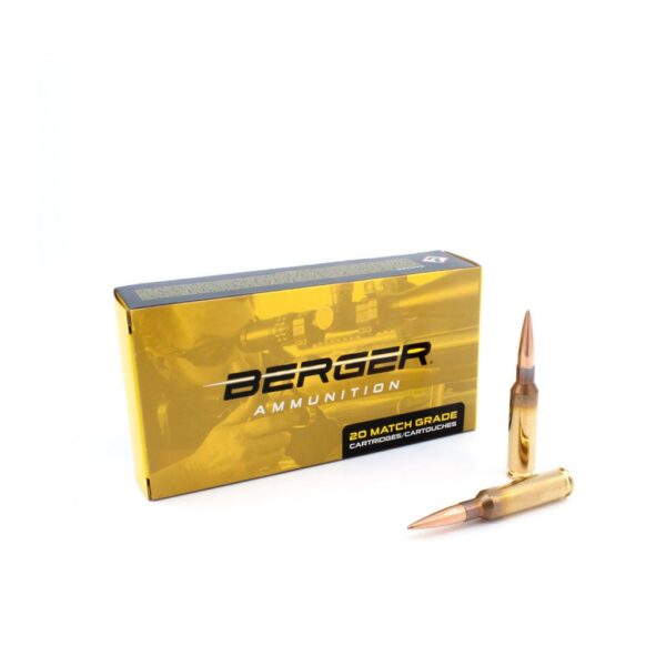 Berger Target Rigfle Ammunition 6.5 Creedmoor 144 gr LRHT 2830 fps 20/ct - Precision Shot Firearms