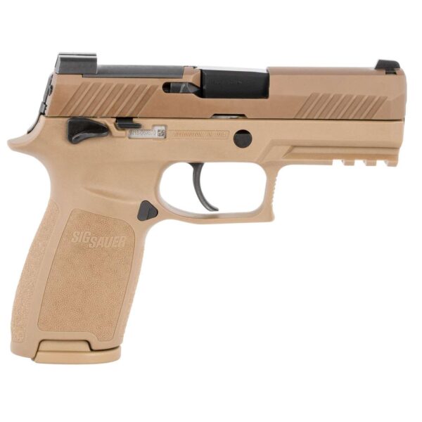 Sig Sauer P320 M18 Handgun 9mm Luger 10rd Magazines 3.9" Barrel Coyote Grip/Slide - Precision Shot Firearms