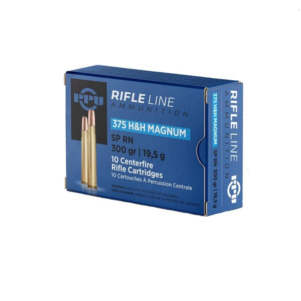 PPU Rifle Ammunition .375 H&H Magnum 300 gr SPRN 2530 fps 10/ct - Precision Shot Firearms