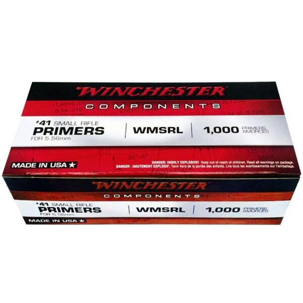 Winchester #41 WMSRL Primers for 5.56 | AR-15 Primers 1000/ct - Precision Shot Firearms