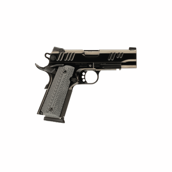 Alpha Foxtrot 1911 Handgun 45 Auto 7rd Magazine 4.25" Barrel Polished DLC Finish - Precision Shot Firearms
