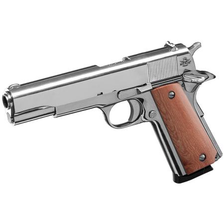 RI Armscor M1911-A1 FSNP Handgun 45 Auto 8rd Magazine 5" Barrel Polished Nickel - Precision Shot Firearms