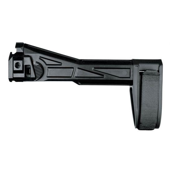 SB Tactical EVO2 Pistol Side Folding Brace Black SB LOGO - Precision Shot Firearms