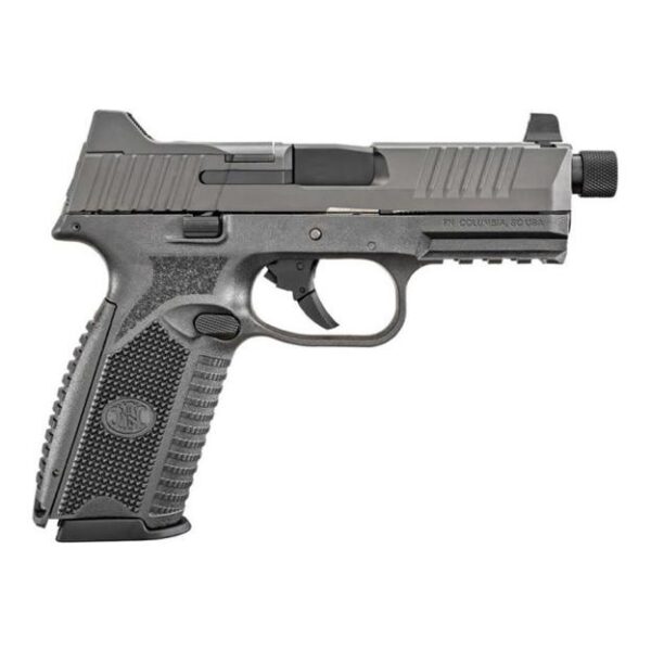 FN 509 Tactical Handgun 9mm Luger 17rd(1)&24rd(4) Magazines 4.5" Threaded Barrel Tungsten Gray Finish - Precision Shot Firearms