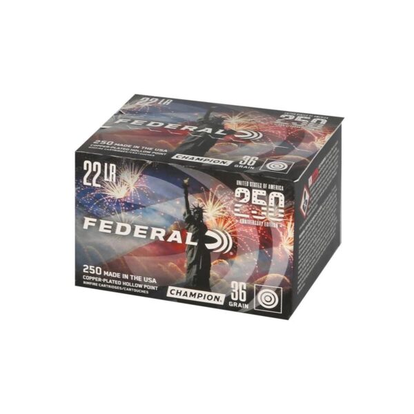 Federal Champion Rimfire Ammunition 22 LR 36gr CPHP 1260fps 250/ct - Precision Shot Firearms
