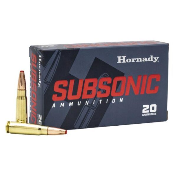 Hornady Subsonic Ammunition 7.62x39 255gr Sub-X 1050 fps 20/ct - Precision Shot Firearms