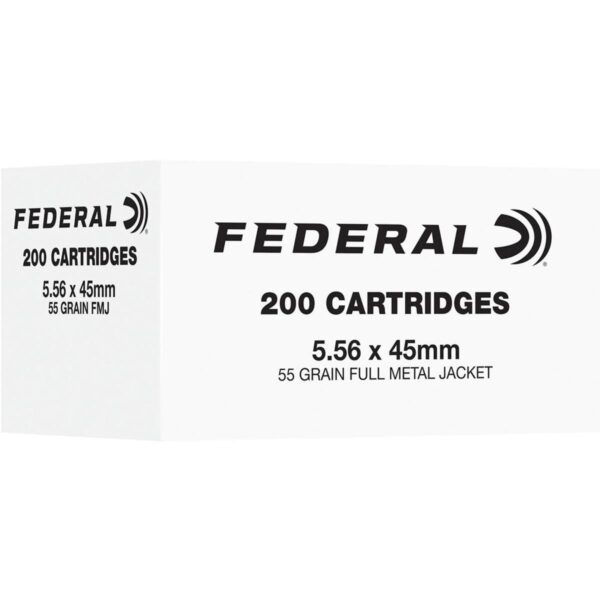 Federal American Eagle Rifle Ammunition 5.56mm 55gr FMJ 3165 fps 200/ct - Precision Shot Firearms