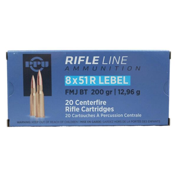 PPU Metric Rifle Ammunition 8x51R Lebel 200gr FMJ-BT 2300 fps 20/ct - Precision Shot Firearms