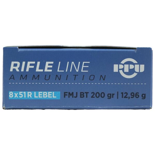 PPU Metric Rifle Ammunition 8x51R Lebel 200gr FMJ-BT 2300 fps 20/ct - Precision Shot Firearms