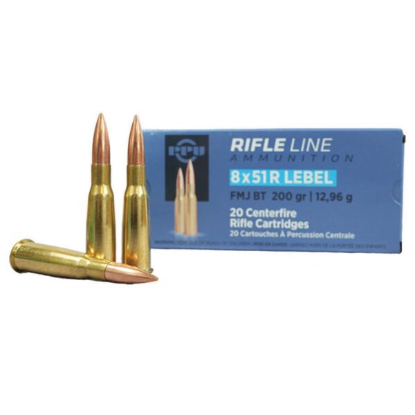 PPU Metric Rifle Ammunition 8x51R Lebel 200gr FMJ-BT 2300 fps 20/ct - Precision Shot Firearms