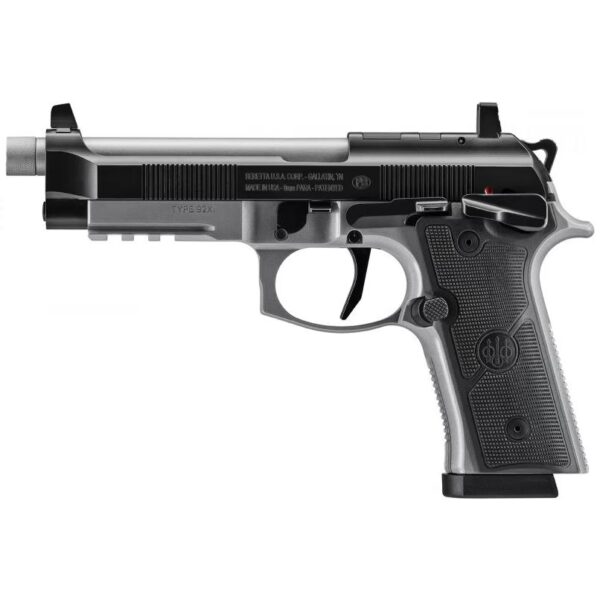 Beretta 92XI SAO Tactical Handgun 9mm Luger 15rd Magazines (2) 4.7" Barrel Black and Grey - Precision Shot Firearms