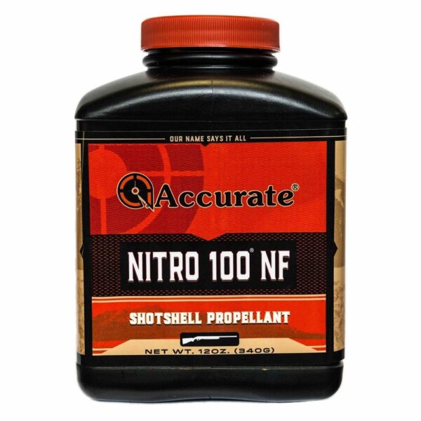 Accurate Nitro 100 NF Shotgun Powder 12 oz - Precision Shot Firearms