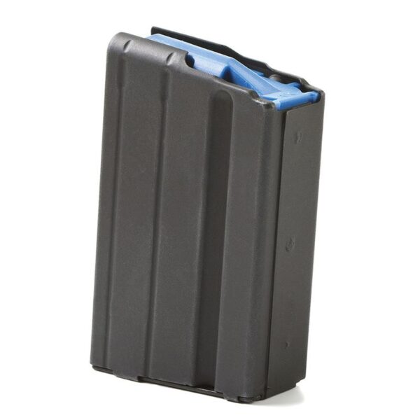 ASC AR-15 Stainless Steel Magazine 6.5 Grendel Black with Blue Follower 5/rd - Precision Shot Firearms