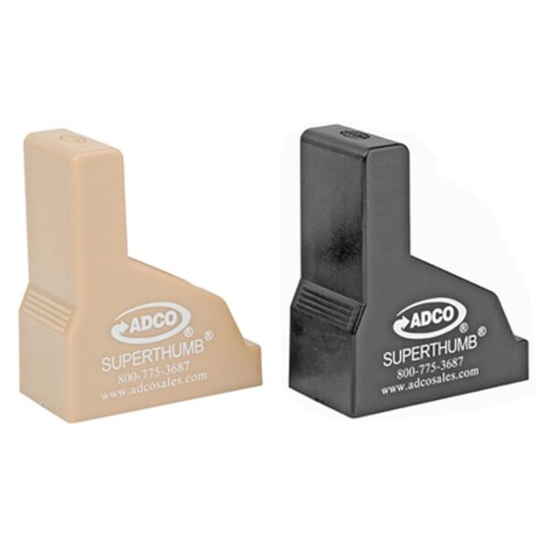 Adco Super Thumb Mag Loader/unloader 2/ct Black and Tan - Precision Shot Firearms