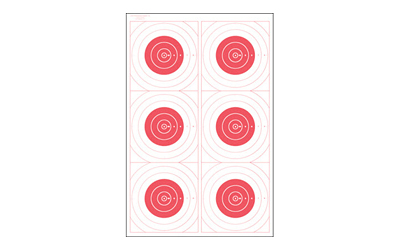 ACTION TGT BLSEYE MILI RED 100PK, SKU ACTSR-21C6T-RD-100
