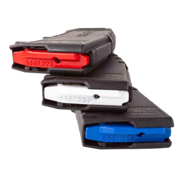 Amend2 AR-15 Rifle Magazine With Red White and Blue Internals - Black 30/rd 3/pk - Precision Shot Firearms