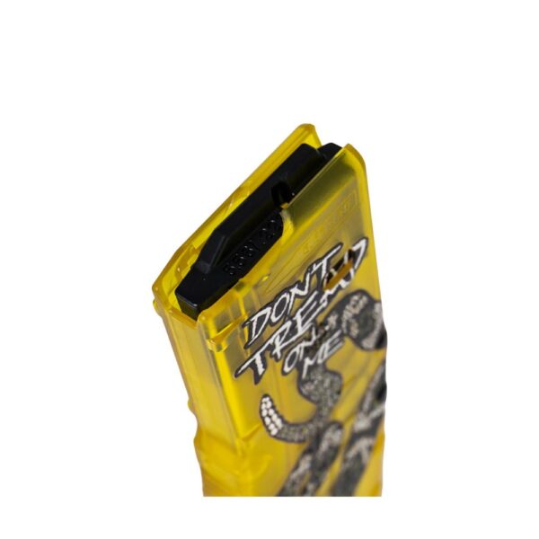 Amend2 AR-15 Rifle Magazine Translucent Yellow Don't Tread On Me 5.56x45mm/.223 Rem 30/rd - Precision Shot Firearms