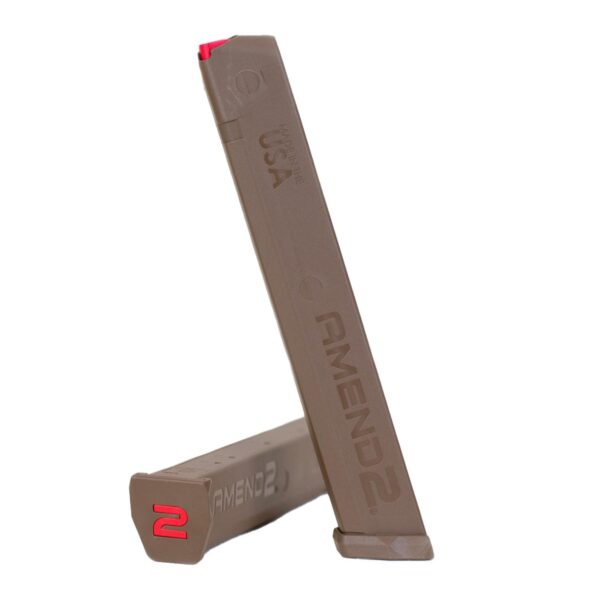 Amend2 A2-Stick Handgun Magazine FDE 9mm Luger 34/rd - Precision Shot Firearms