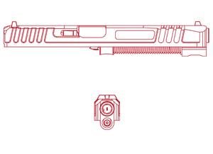ZRO Delta MODULUS Slide Assembly - Extended - Precision Shot Firearms