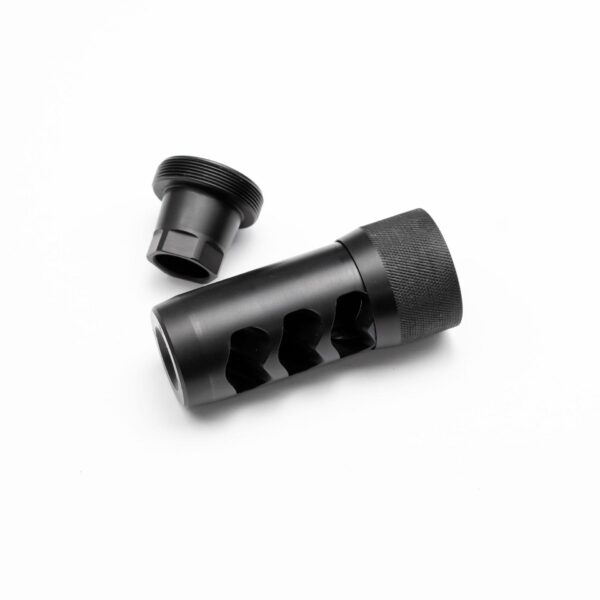 Area 419 Hellfire Self Timing Muzzle Brake 6.5mm Black Nitride 1/2-28 - Precision Shot Firearms