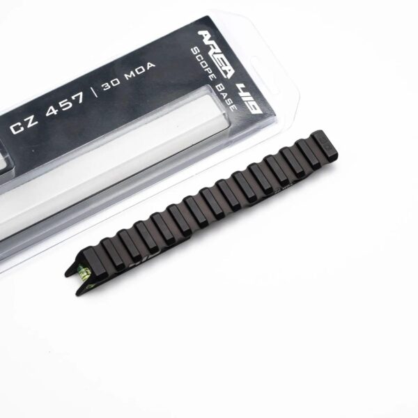 Area 419 CZ457 1913 Improved Scope Rail 7075 Alum 30MOA Type III Black - Precision Shot Firearms