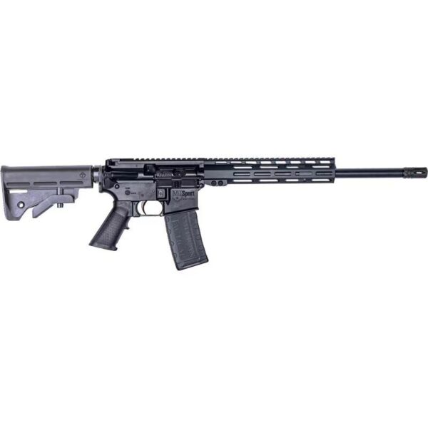 ATI MIL-Sport AR-15 Rifle .223 Wylde 30rd Magazine 16" Barrel Black with 10" MLOK Handguard - Precision Shot Firearms