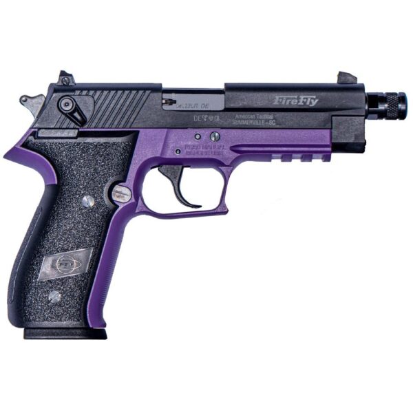 ATI GSG Firefly Handgun .22 LR 10rd Magazine 4" Threaded Barrel Purple Frame Ambi Safety - Precision Shot Firearms