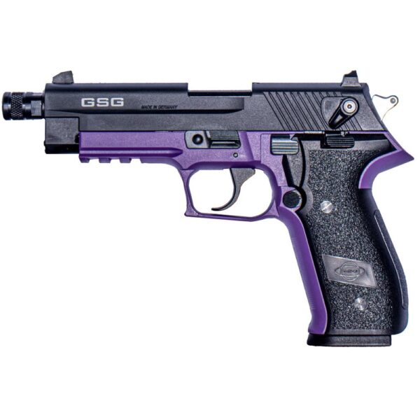 ATI GSG Firefly Handgun .22 LR 10rd Magazine 4" Threaded Barrel Purple Frame Ambi Safety - Precision Shot Firearms