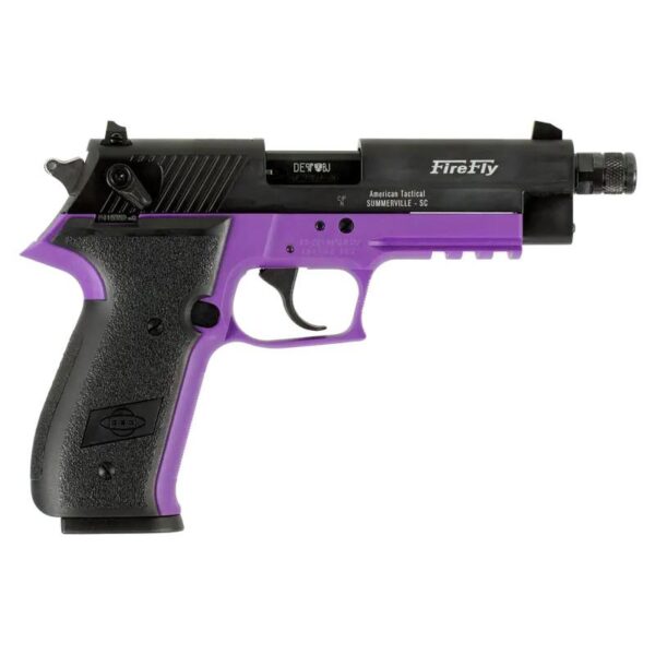 ATI GSG Firefly Handgun .22 LR 13rd Magazine(1) 4.9 Threaded Barrel Purple Frame - Precision Shot Firearms
