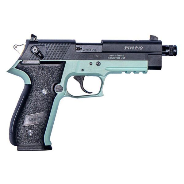 ATI GSG Firefly Handgun .22 LR 13rd Magazine(1) 4.9 Threaded Barrel Mint Green Frame - Precision Shot Firearms